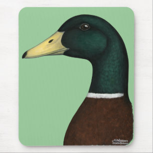 Mallard Drake Head Muismat
