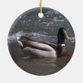 Mallard Drake Ornament (Achterkant)