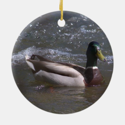 Mallard Drake Ornament (Achterkant)
