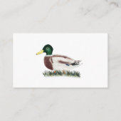 Mallard Duck Baby Shower Diaper Raffle Ticket Informatiekaartje (Achterkant)