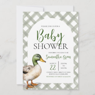 Mallard Duck Baby shower Kaart