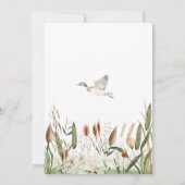 Mallard Duck Baby shower Kaart (Achterkant)