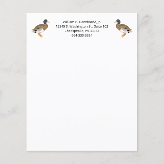 Mallard Duck Bird Natuur Animals Waterfowl Mannen (Voorkant)