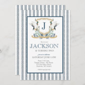 Mallard Duck Birthday Invitation, Southern Man Kaart (Voorkant / Achterkant)