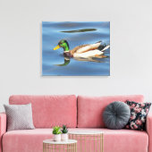 Mallard Duck Canvas Afdruk (Insitu (Woonkamer))