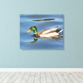 Mallard Duck Canvas Afdruk (Insitu (Houten vloer))