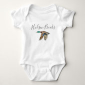 Mallard Duck Customizable Monogrammed Onsie Romper (Voorkant)