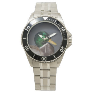 Mallard Duck Drake Stainless Steel Mannen Watch Horloge