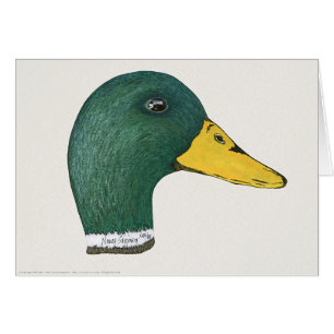 Mallard Duck (Drake), Waterverf