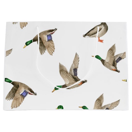 Mallard Duck Gift Bag Groot Cadeauzakje (Voorkant)