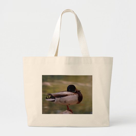 Mallard Duck Grote Tote Bag (Voorkant)