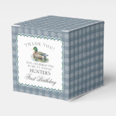Mallard Duck Hunting Boy Birthday Favor Boxes Bedankdoosjes (Voorkant Zijde)