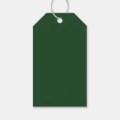 Mallard Duck Illustration on Olive Green Cadeaulabel (Achterkant)