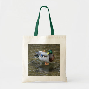 Mallard Duck in Creek Canvas tas