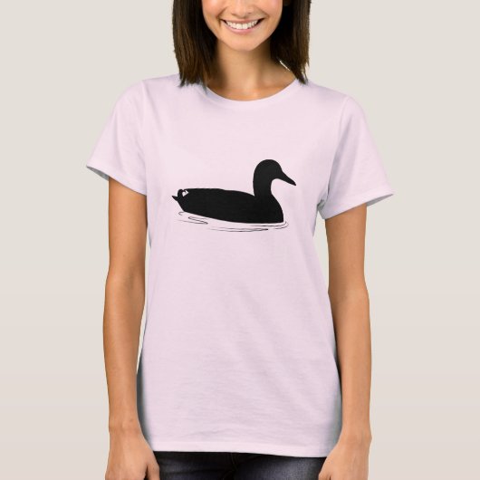 Mallard Duck in Silhouette T-shirt (Voorkant)