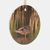 Mallard Duck in Water Ornament (Rechts)