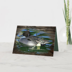 Mallard Duck op het meer Feestdagen Kaart