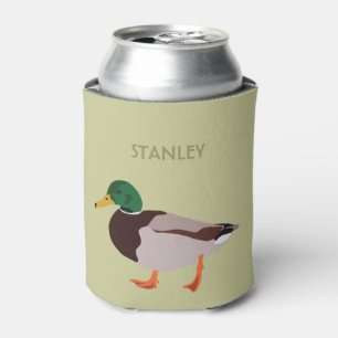Mallard Duck Realistic Illustralized Personalized Blikjeskoeler