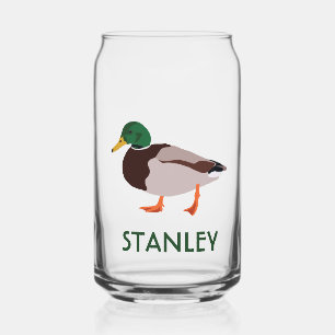 Mallard Duck Realistic Illustralized Personalized Blikvorm Glas