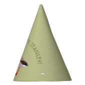 Mallard Duck Realistic Illustralized Personalized Feesthoedjes (Rechts)