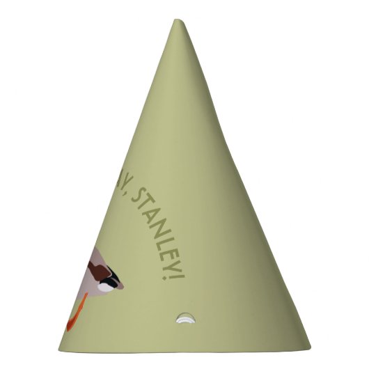 Mallard Duck Realistic Illustralized Personalized Feesthoedjes (Rechts)