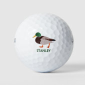Mallard Duck Realistic Illustralized Personalized Golfballen (Voorkant)