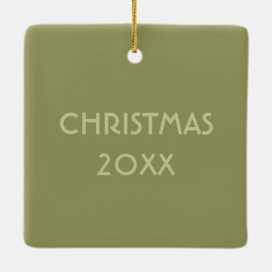 Mallard Duck Realistic Illustralized Personalized Keramisch Ornament (Achterkant)