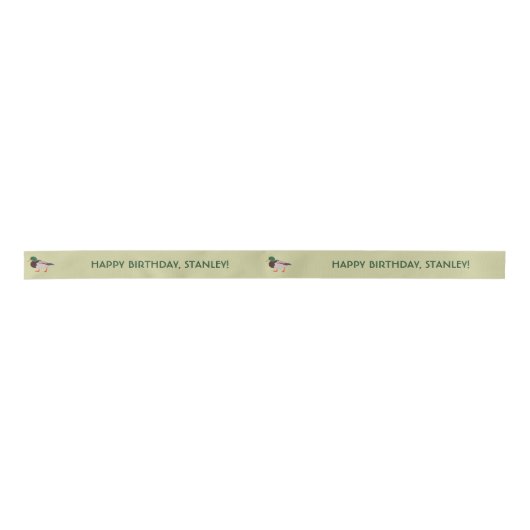 Mallard Duck Realistic Illustralized Personalized Lint (Voorkant)