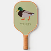 Mallard Duck Realistic Illustralized Personalized Pickleball Paddle (Voorkant)