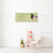 Mallard Duck Realistic Illustralized Personalized Spandoek (Insitu)
