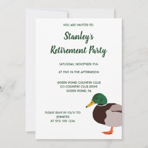 Mallard Duck Realistic Illustration Custom Kaart
