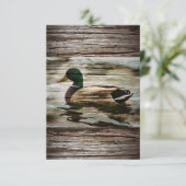 Mallard Duck Save The Date (Staand voorkant)