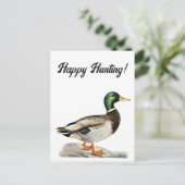 Mallard Duck Schilderen voor Jagers en Outdoorsmen Briefkaart (Staand voorkant)