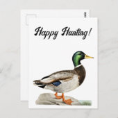 Mallard Duck Schilderen voor Jagers en Outdoorsmen Briefkaart (Voorkant / Achterkant)