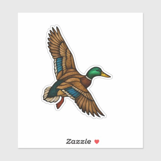 Mallard Duck Sticker (Feuille)
