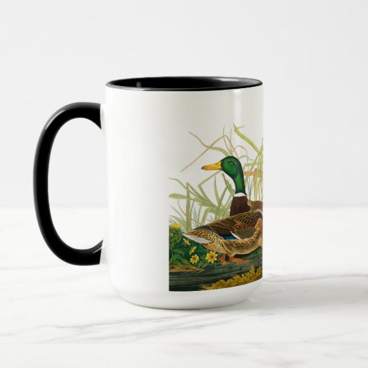 Mallard Duck van John James Audubon Mok (Links)