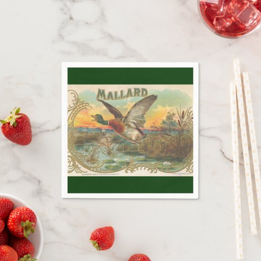 Mallard Duck Vintage en papieren luiers Servetten (Insitu)