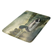 Mallard Duck Weathered Briefkaart Badmat (Gekanteld)