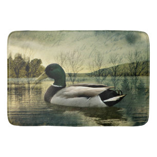 Mallard Duck Weathered Briefkaart Badmat