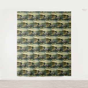 Mallard Duck Weathered Briefkaart Wandkleed
