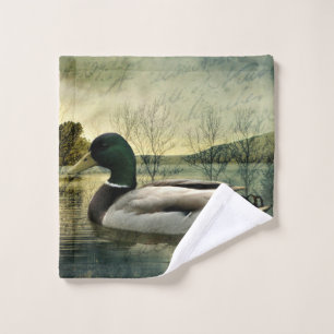 Mallard Duck Weathered Briefkaart Washandje