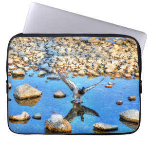 Mallard Duck Wildlife Foto voor Vogelliefhebbers Laptop Sleeve