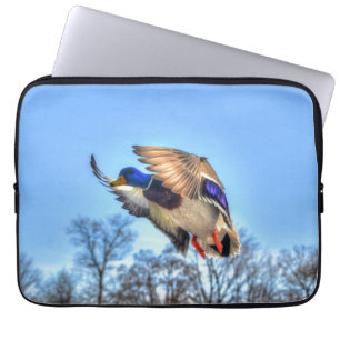 Mallard Duck Wildlife Foto voor Vogelliefhebbers Laptop Sleeve