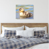 Mallard Ducking Canvas Afdruk (Insitu (Slaapkamer))