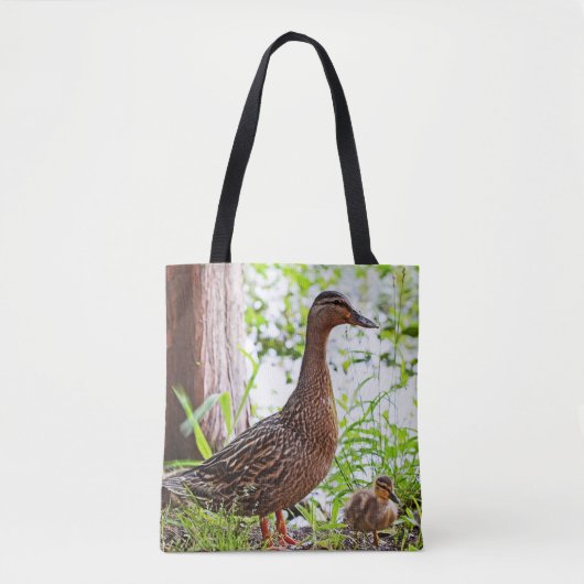 Mallard & Ducklings by Shirley Taylor Tote Bag (Voorkant)