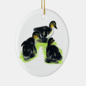 Mallard Ducklings Keramisch Ornament (Rechts)