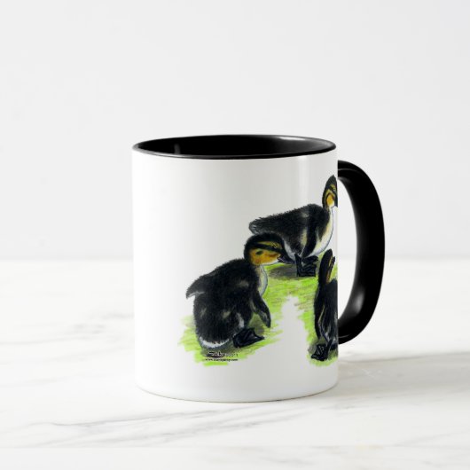 Mallard Ducklings Mok (Voorkant rechts)