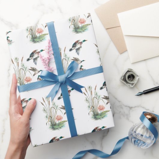 Mallard Ducks and Cattails Cadeaupapier (Geschenken)