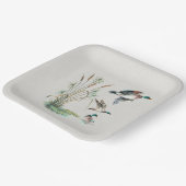 Mallard Ducks and Cattails Papieren Bordje (Gebogen)