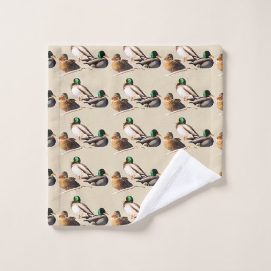 Mallard Ducks Bath Towels Bad Handdoek (Wasdoekje)